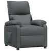 vidaXL Recliner Chair Dark Grey Fabric