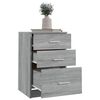 vidaXL Bed Cabinet Grey Sonoma 40x40x63 cm Engineered Wood