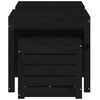 vidaXL 3 Piece Garden Box Set Black Solid Wood Pine