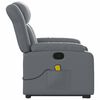 vidaXL Electric Massage Recliner Chair Grey Faux Leather