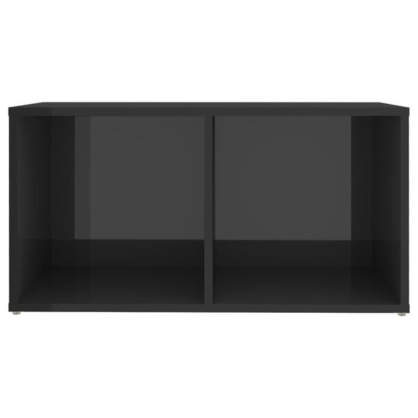 vidaXL 8 Piece TV Cabinet Set High Gloss Grey Engineered Wood