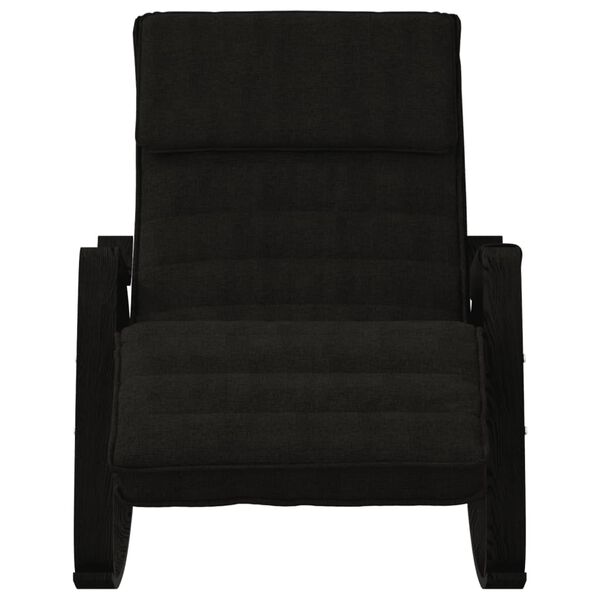 vidaXL Rocking Chair Black Fabric