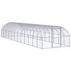 vidaXL Outdoor Chicken Coop 3x12x2 m Galvanised Steel