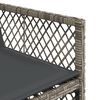 vidaXL 13 Piece Garden Dining Set with Cushions Grey Poly Rattan
