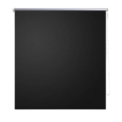Roller Blind Blackout 120 x 230 cm Black