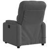 vidaXL Electric Massage Recliner Chair Dark Grey Fabric