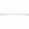 vidaXL Garden Fence with Spear Top Steel 1506x150 cm Black