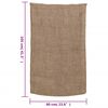 vidaXL Jute Sacks 5 pcs 60x105 cm 100% Jute 220 gsm