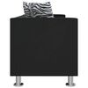 vidaXL Sofa 3-Seater Artificial Leather Black