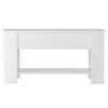 vidaXL Coffee Table High Gloss White 101x49x52 cm Engineered Wood