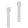 vidaXL Sliding Door Hardware Kit 200 cm Steel White