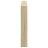 vidaXL Headboard Cabinet with LED Sonoma Oak 220x17x102 cm