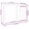vidaXL Garden Firewood Shed Green 245x98x159 cm Galvanised Steel