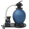 vidaXL Sand Filter | Blue | Reinforced plastic | Large | Durable | Sand Filter