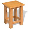 vidaXL End Tables 2 pcs 27x24x37 cm Solid Oak Wood