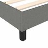 vidaXL Box Spring Bed with Mattress&LED Dark Grey 137x187 cm Double Size Fabric