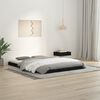 vidaXL Bed Frame without Mattress Black 135x190 cm Double Solid Wood Pine
