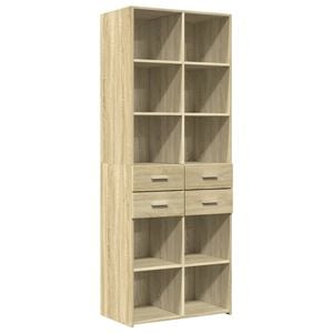 vidaXL Highboard Sonoma Oak 70x42.5x185 cm Engineered Wood