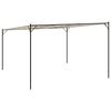 vidaXL Gazebo Beige 4x4 m 180 g/m² Fabric and Steel