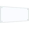 vidaXL Kitchen Backsplash 2 pcs Transparent 90 x 40 cm Tempered Glass