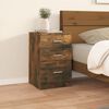 vidaXL Bed Cabinet Smoked Oak 40x40x63 cm Engineered Wood