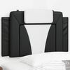 vidaXL Headboard Cushion "Viana" Black and White 90 cm Faux Leather