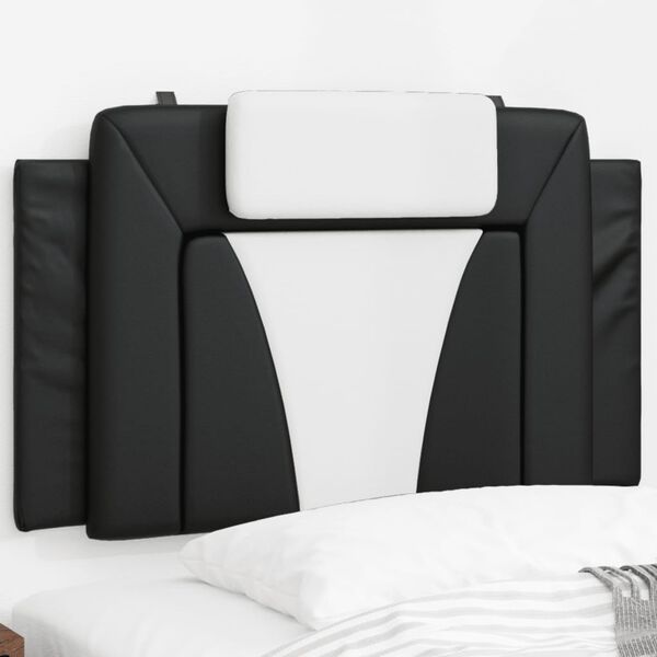 vidaXL Headboard Cushion "Viana" Black and White 90 cm Faux Leather