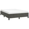 vidaXL Bed Frame without Mattress Dark Grey 137x187 cm Double Velvet