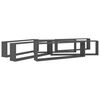 vidaXL Wall Cube Shelf 6 pcs Grey 100x15x30 cm Engineered Wood