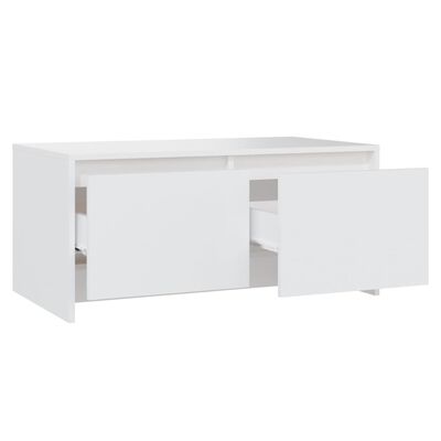 vidaXL Coffee Table White 90x50x41.5 cm Engineered Wood