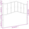 vidaXL Metal Headboard White 107 cm