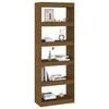 vidaXL Book Cabinet/Room Divider Honey Brown 60x30x167.5 cm Wood Pine