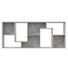 vidaXL Book Cabinet Concrete Grey 67x24x161 cm Engineered Wood