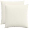 vidaXL Cushion Cover 2 pcs HEERLEN Cream 80 x 80 cm Corduroy