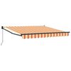 vidaXL Retractable Awning Yellow and Orange 300 x 250 cm