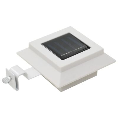 vidaXL Outdoor Solar Lamps 6 pcs LED Square 12 cm White