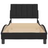 vidaXL Bed Frame without Mattress "Hanko" Black 90x190 cm Velvet