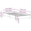 vidaXL Bed Frame No Mattress Sonoma Oak 90x190 cm Single Engineered Wood
