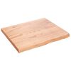 vidaXL Wall Shelf Light Brown 60x50x2 cm Treated Solid Wood Oak