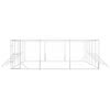 vidaXL Outdoor Dog Kennel Silver 6x10x2 m Galvanised Steel
