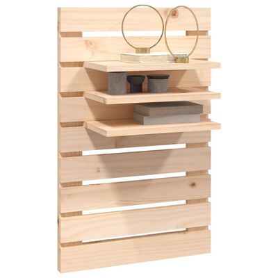 vidaXL Wall-mounted Bedside Shelves 2 pcs Solid Wood Pine