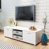 vidaXL TV Cabinet High-Gloss White 140x40.5x35 cm