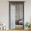 vidaXL String Curtains 2 pcs 100x250 cm Black