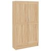 vidaXL Book Cabinet Sonoma Oak 82,5x30,5x150 cm Engineered Wood
