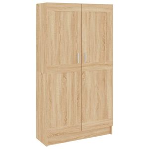 vidaXL Book Cabinet Sonoma Oak 82,5x30,5x150 cm Engineered Wood