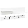 vidaXL Wall-Mounted Coat Rack Wall-Mounted White 90 x 15 x 36 cm
