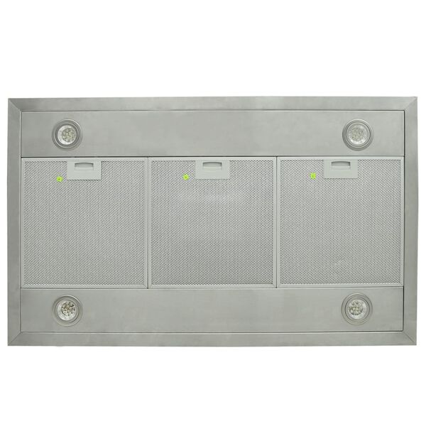 vidaXL Island Mount Range Hood with LCD Display