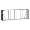 vidaXL Log Holder Brown 300x45x100 cm Galvanised Steel