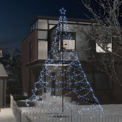 vidaXL Christmas Tree with Spike Cold white 1400 LEDs 500 cm