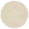 vidaXL Macrame Handmade Pouffe 45x30 cm Cotton